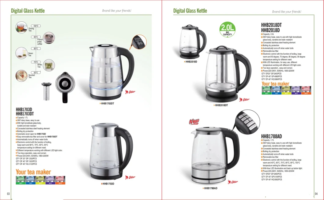 Electric Plastic Kettle Water Kettle Electric Tea Kettle