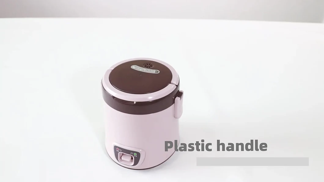 Pink and Brown Color plastic Mini Rice Cooker