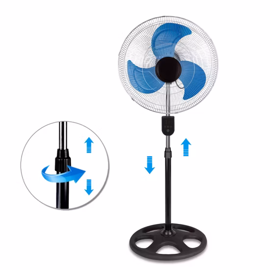 받침대 팬, 원격 제어 기능이 있는 진동 다기능 받침대 팬, 4가지 속도 옵션, 3가지 모드, 대형 받침대 팬, 높이 조절 가능, 2 in 1 순환 팬